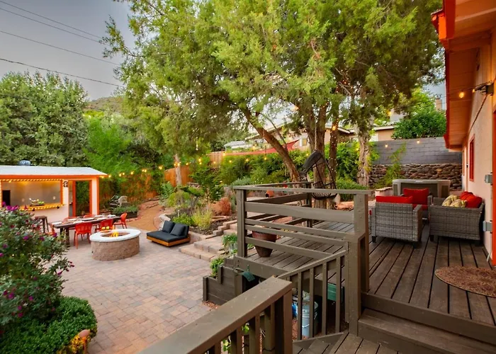 Ferienhaus Sun And Sage Hideaway With Zen Garden And Hot Tub